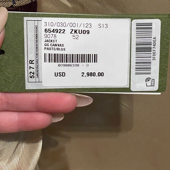 ****SOLD****   GUCCI GG canvas suit/paste blue - Picture 8 of 17